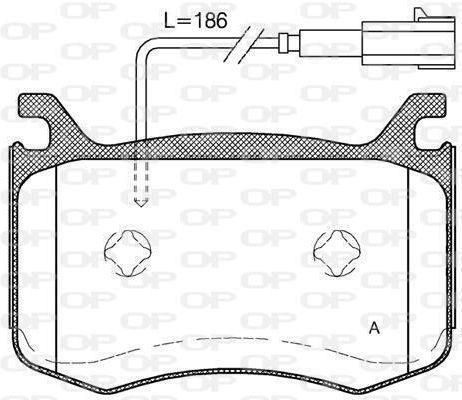 Open Parts Σετ Τακάκια για Alfa Romeo Giulia