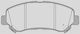 Open Parts Brake Pad for Nissan Qashqai