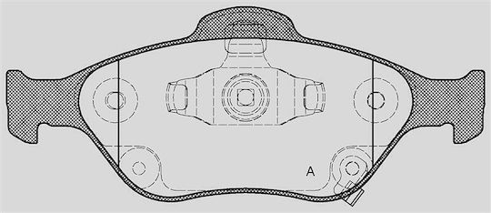 Open Parts Plăcuță de frână pentru Daihatsu Charade Toyota Yaris