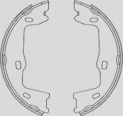 Open Parts Brake Shoe Set