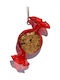 Christmas Glass Candy Ornament Red