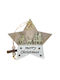 Tabletop Lucky Charm Star Gold made of Wood 1pcs