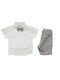 Sweet Baby Kids Set with Shorts Summer 2pcs White