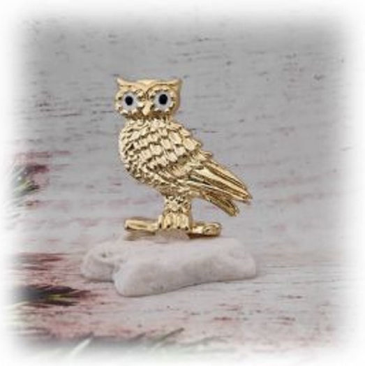 Kostibas Fashion Tischplatte Glücksbringer Gold aus Stein 1Stück