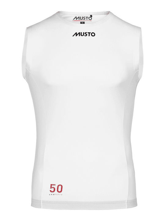 Musto Rash UPF 50 Αντηλιακή Μπλούζα Λευκή