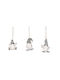Hanging Ball Ornament Ornament Wooden Black 10cm