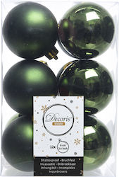 Set of 12 Green Plastic Balls 6cm Set of 12 Green Plastic Balls 6cm