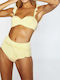 Set Bikini Ψηλόμεσο Κίτρινο