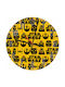 Koupakoupa Silent Wall Clock Wooden Yellow Ø30cm