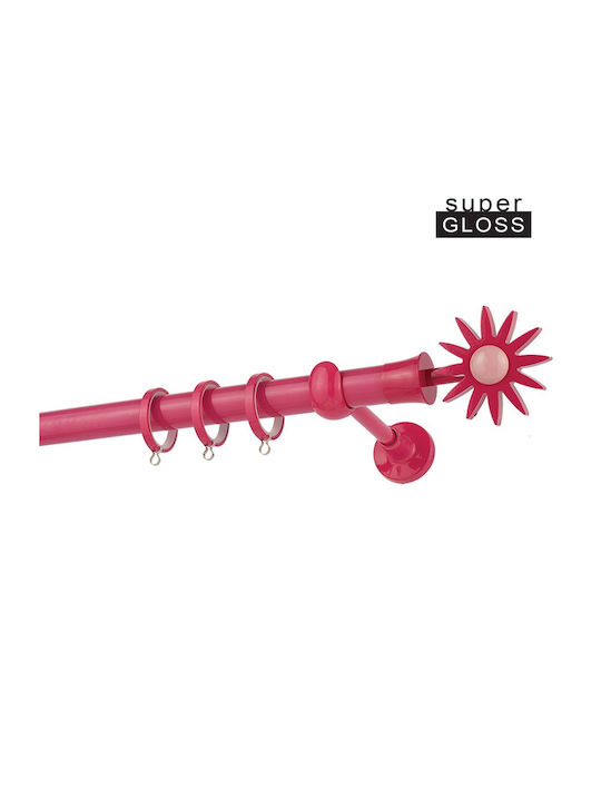 Zogometal Metalic Galerie pentru perdele CP4054 Simplu Φ25mm 160buc Fuchsia