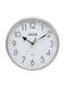 Wall Clock Plastic Silver