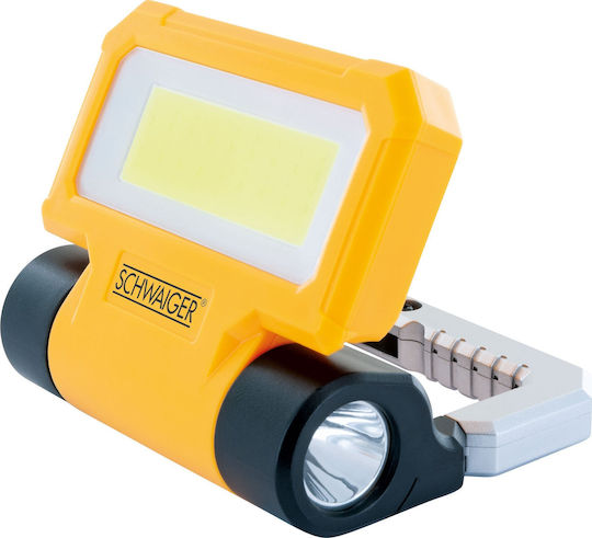 Schwaiger Προβολέας Εργασίας Επαναφορτιζόμενος LED IP44 Διπλής Λειτουργίας με Φωτεινότητα έως 300lm