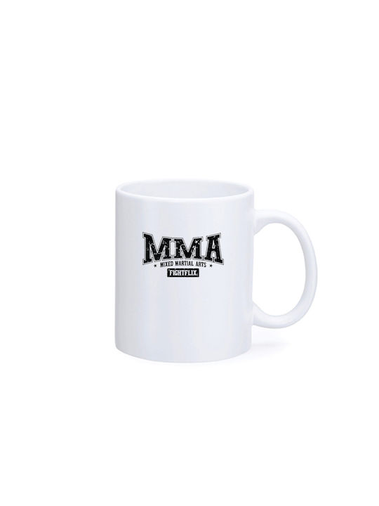 FightFlix Ceramic Cup White 350ml