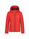 Windproof & Waterproof Casual Jacket Red with Ηood 3-51896-694-643