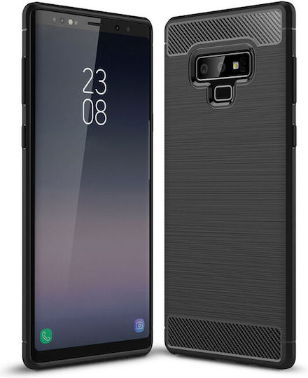 Techsuit Carbon Back Cover Σιλικόνης Μαύρο (Galaxy Note 9)