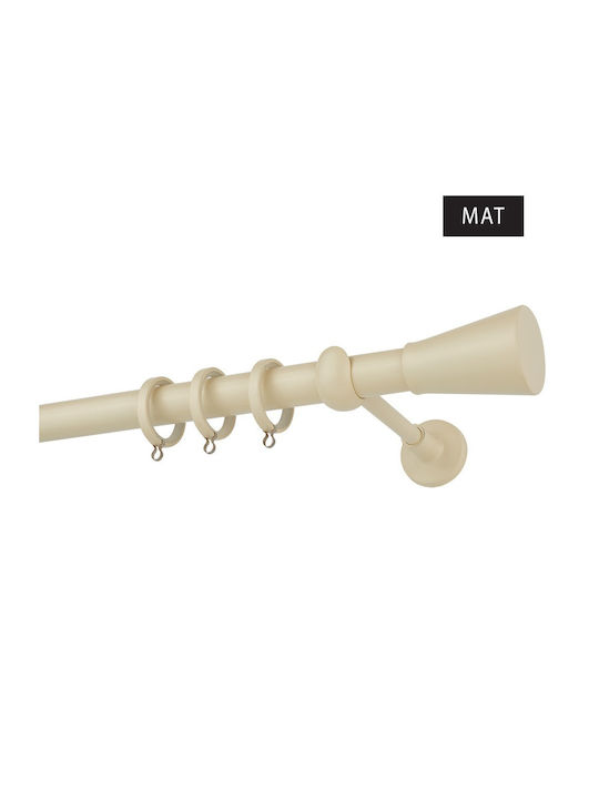 Zogometal Metallisch Vorhangstange Color More Mat Collection Einfach Φ25mm 160cm Beige