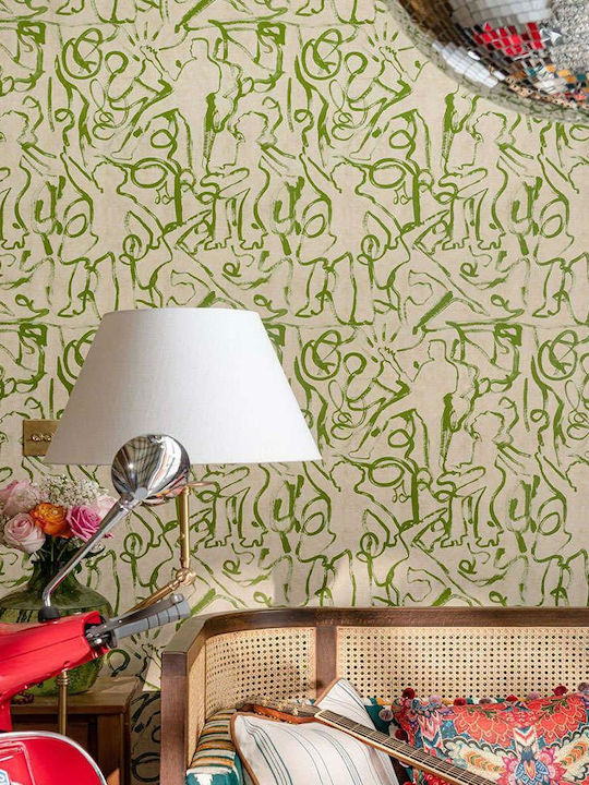 Wallpaper Fabric Green