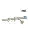 Zogometal Metallisch Vorhangstange CP4132 Einfach Φ25mm 160cm Gray