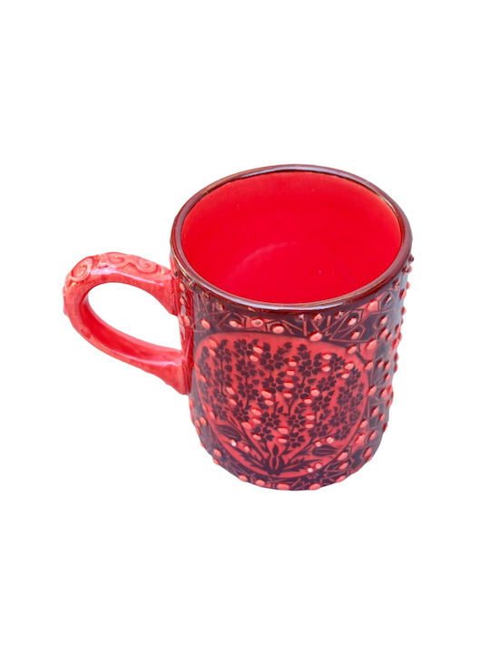 Tasse Keramik Rot 330ml 1Stück