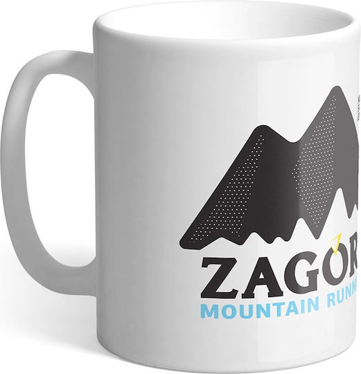 Zagori Mountain Running Cană Ceramică Albă