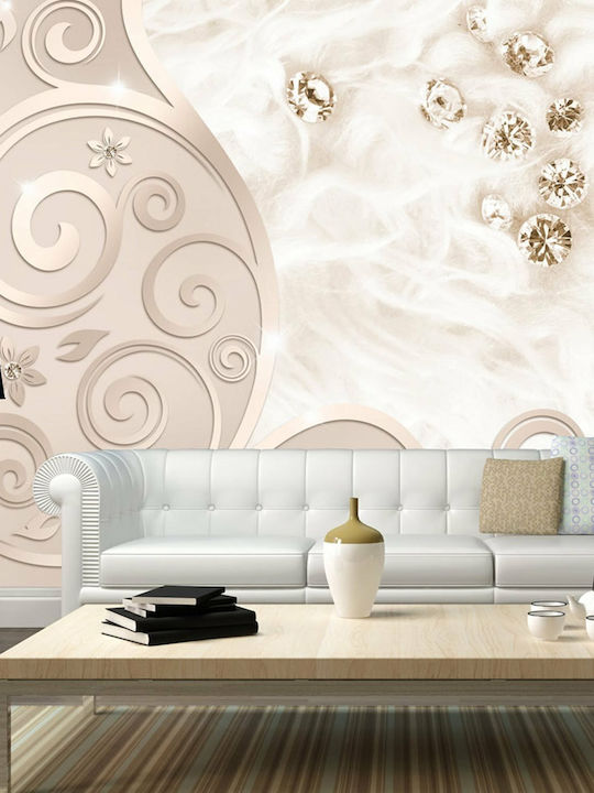 Wall Mural Fabric Beige L400xW280cm