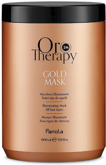 Fanola Oro Therapy 24K Gold Μάσκα Μαλλιών για Λάμψη 1000ml