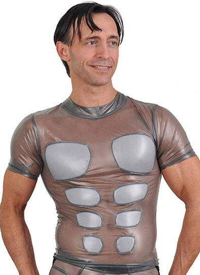 Soiemio Sexy Ανδρικό Top Γκρι