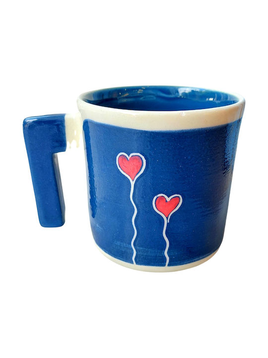 Tasse Keramik Blau 330ml 1Stück