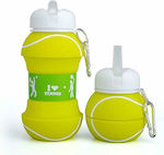 Kids Water Bottle Silicone Yellow 500ml