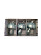 Ornament suspendat Ciupercă Plastic Albastru deschis 7x5buc Set 3buc
