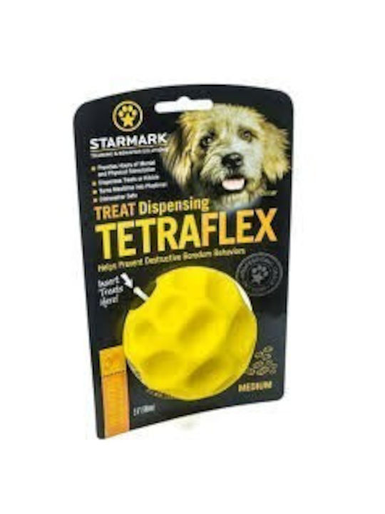 Starmark Dog Toy Ball Yellow 10cm