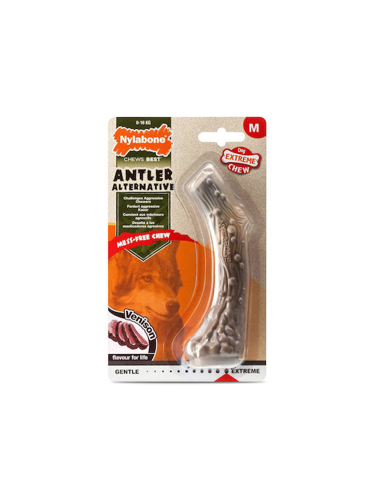 Nylabone Antler Alternative Υφασμάτινο Παιχνίδι Κόκκαλο Σκύλου Medium Καφέ 1τμχ Dura Κέρατο