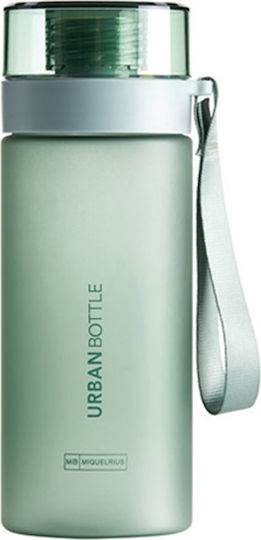 Miquelrius Kids Water Bottle Plastic with Straw Green 450ml