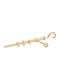 Zogometal Metallic Curtain Pole Double with Rail Φ25mm 240cm Cream Patina Copper