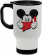 Koupakoupa Koupakoupa Stainless Steel Thermos Bottle 450ml White with Handle
