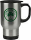 Koupakoupa PAO Thermos Bottle Stainless Steel 450ml Silver With Handle