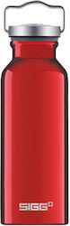 Sigg Flasche Thermosflasche Rostfreier Stahl Rot 500ml mit Schleife