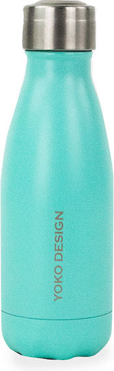 Yoko Design Glas Thermosflasche Rostfreier Stahl BPA Frei 260ml Türkis