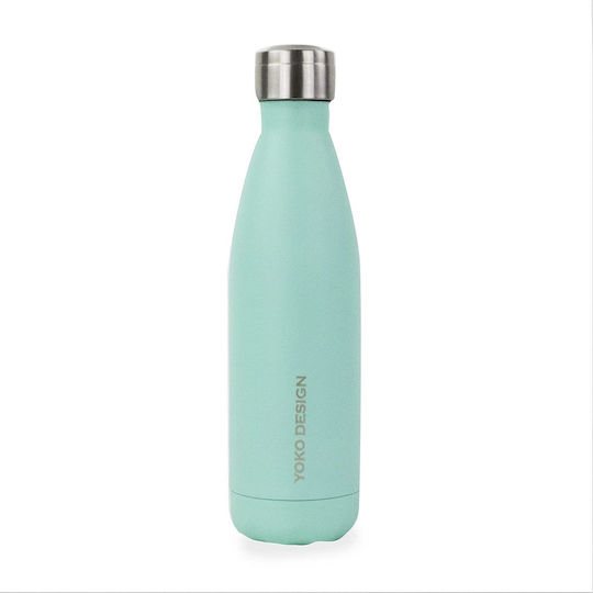 Yoko Design Flasche Thermosflasche Rostfreier Stahl BPA Frei 500ml Türkis