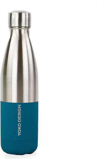 Yoko Design Bottle Thermos Stainless Steel BPA Free 500ml Silver