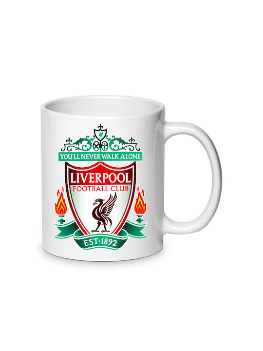 Liverpool ceramic mug 330ml white no1