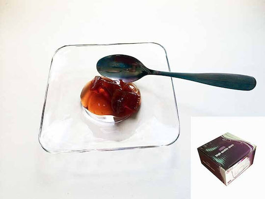 Homestyle Farfurie Deșert Pătrat Sticlă Transparent 10x10cm 6buc Homestyle Farfurie Deșert Pătrat Sticlă Transparent 10x10cm 6buc