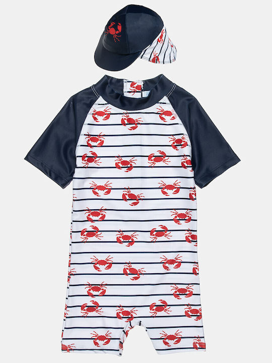 Alouette Kids Swimwear One-Piece with Hat Multicolour