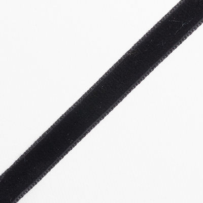 Vostex Catifea Panglică Monocromie Negru cu lățime 10mm