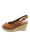 Anatomic Women's Fabric Platform Espadrilles Tabac Brown