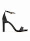 Bebece Leather Women's Sandals with Ankle Strap Black
