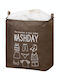 Collapsible Fabric Laundry Basket Brown