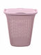 Καλάθι Απλύτων Πλαστικό με Καπάκι 48x36x57cm Ροζ