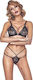 Anais Apparel Sexy Σετ Εσωρούχων με Δαντέλα Μαύρο
