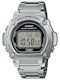 Casio Ψηφιακό Ανδρικό Ρολόι 47mm Μπαταρίας με Ασημί Καουτσούκ Λουράκι